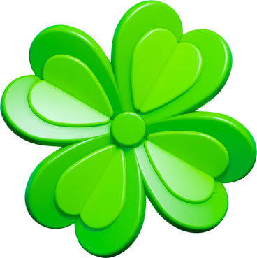 3D Clover Icon